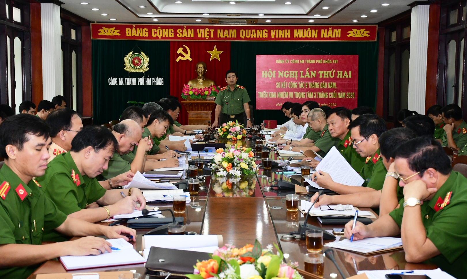 Đảng ủy Công an thành phố sơ kết công tác 9 tháng đầu năm 2020